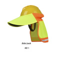 EN 20471 Class2 Hombres de alta visibilidad reflectante Sunhat Safety reflectante Sunbonnet sombrero